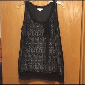 CAbi Emily Lace Top, BEAUTIFUL, Size Large